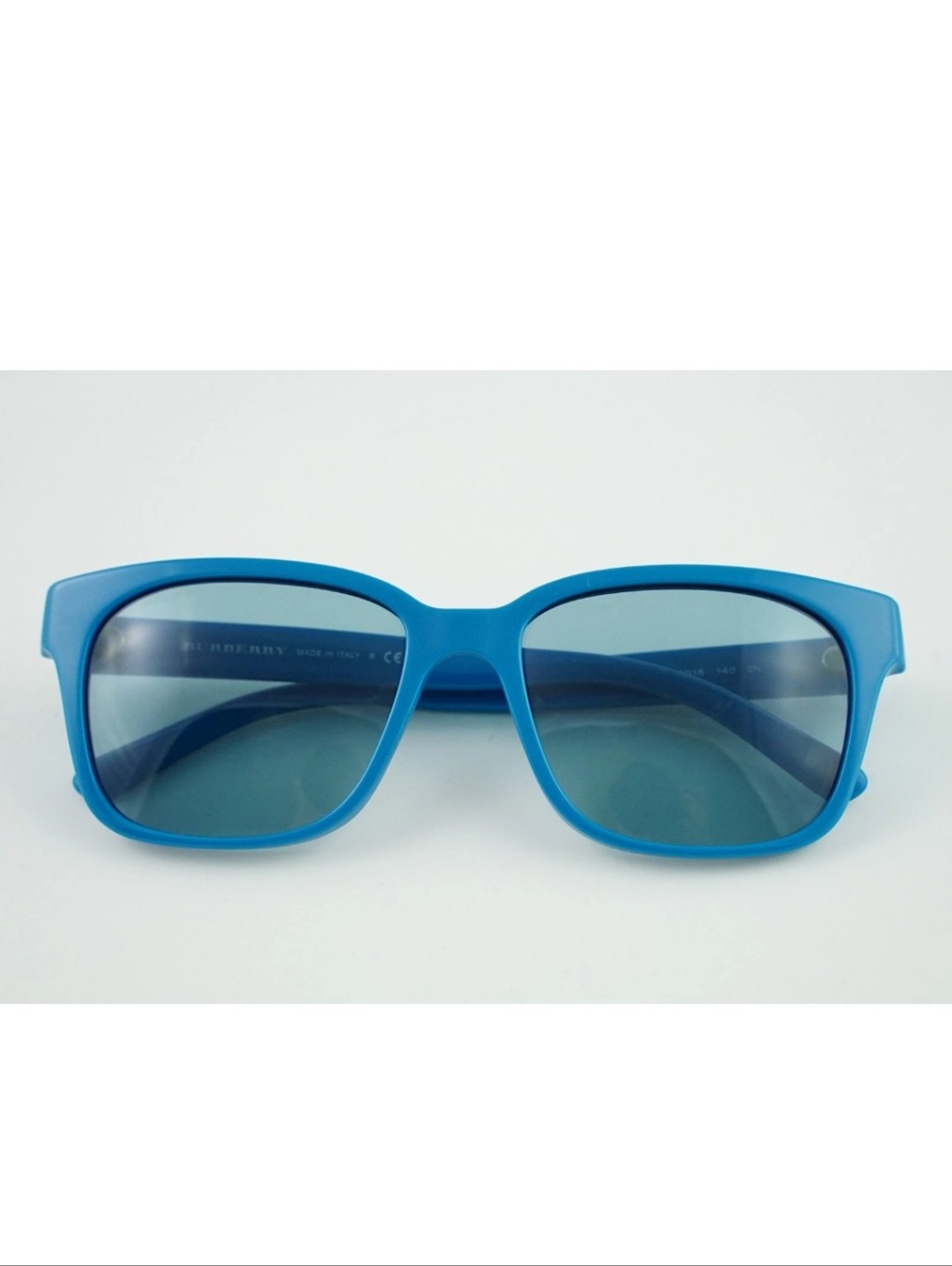 Burberry B 4140 Sunglasses 3390/80 55-18 140 2n Teal Blue Square Rectangular